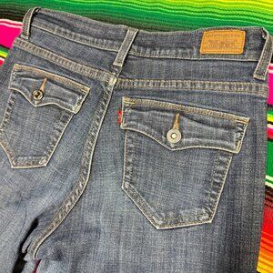 Levi's Jeans Women's Size 8 Short‎ Perfectly Slimming Boot Cut 512 Flap Pockets